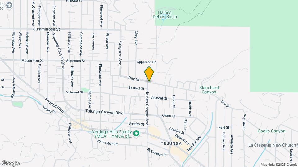 10152 Haines Canyon Ave Map and Location Details