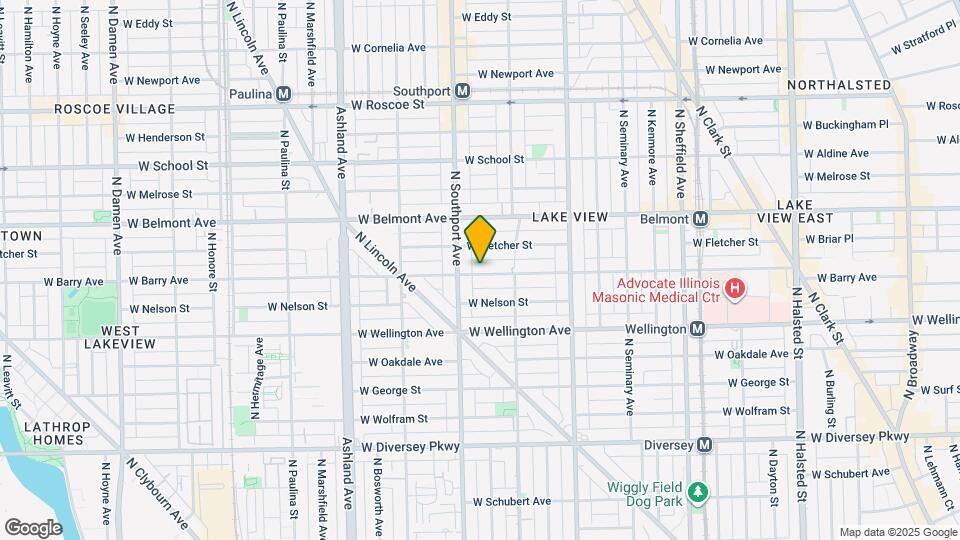 1334 W Barry Ave, Unit 3F Map and Location Details