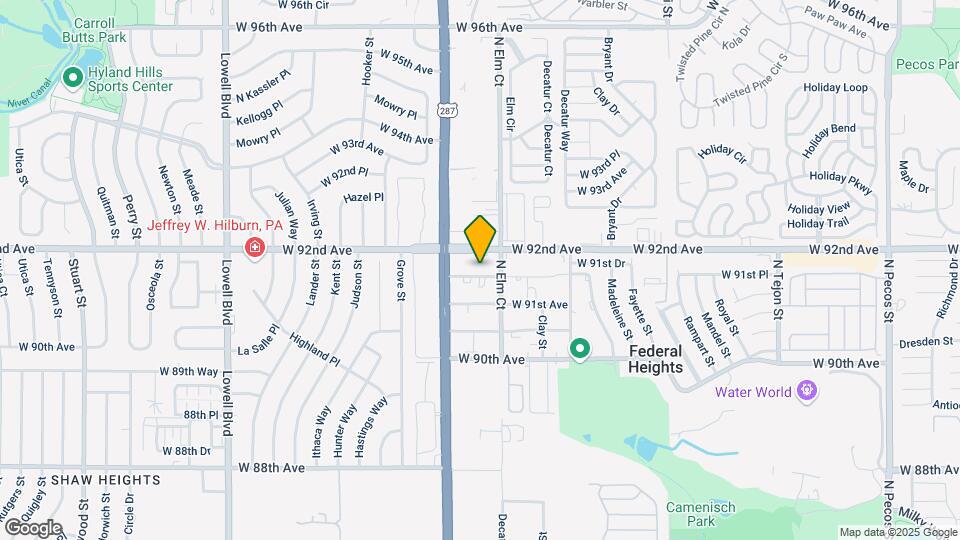 2961 W 91st Pl Map and Location Details