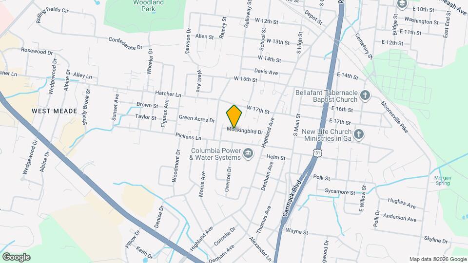 231 Mockingbird Dr Map and Location Details