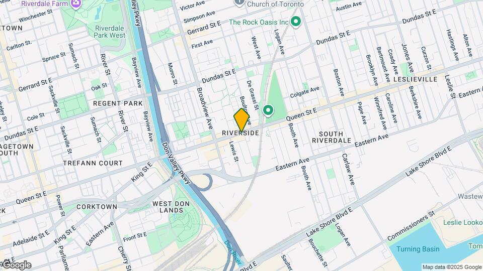 763 Queen St E Map and Location Details