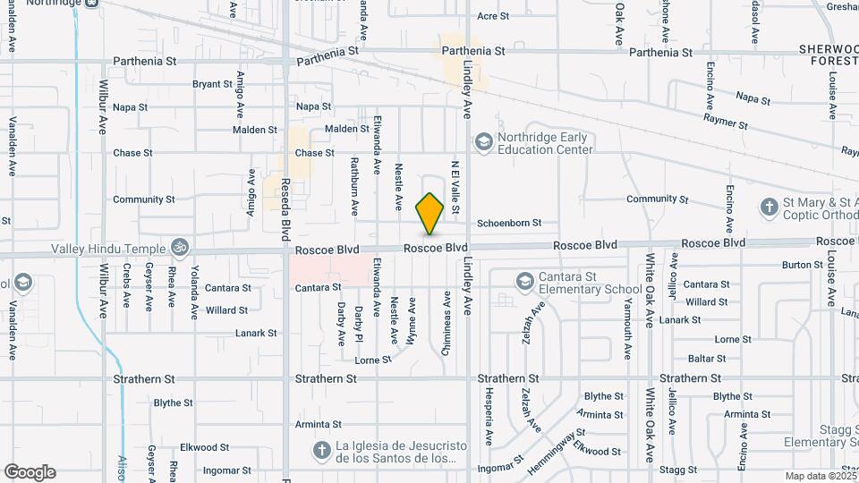18151 Roscoe Blvd Map and Location Details