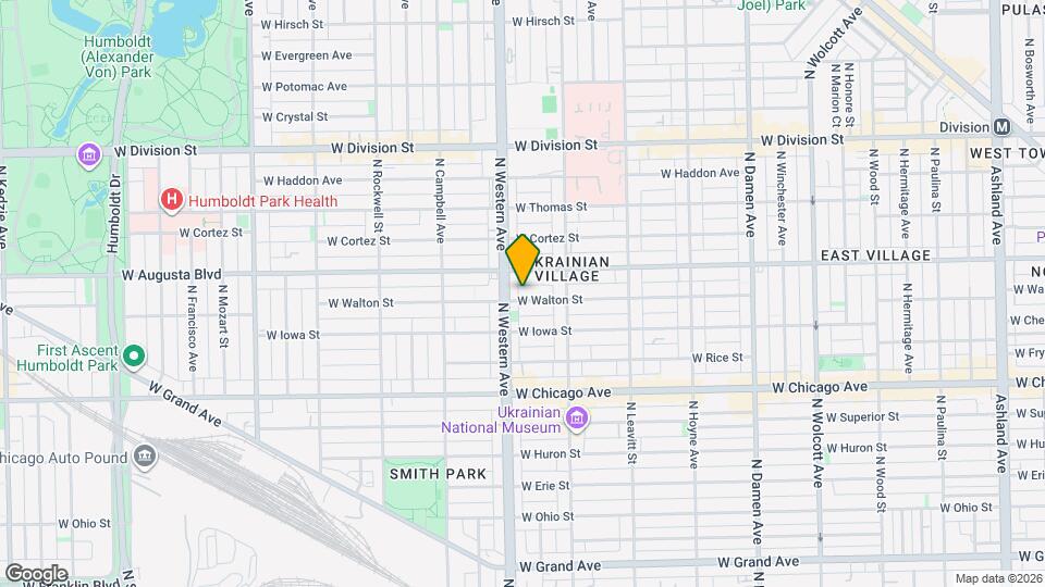 2342 W Walton St Mapa y Detalles de la Ubicación