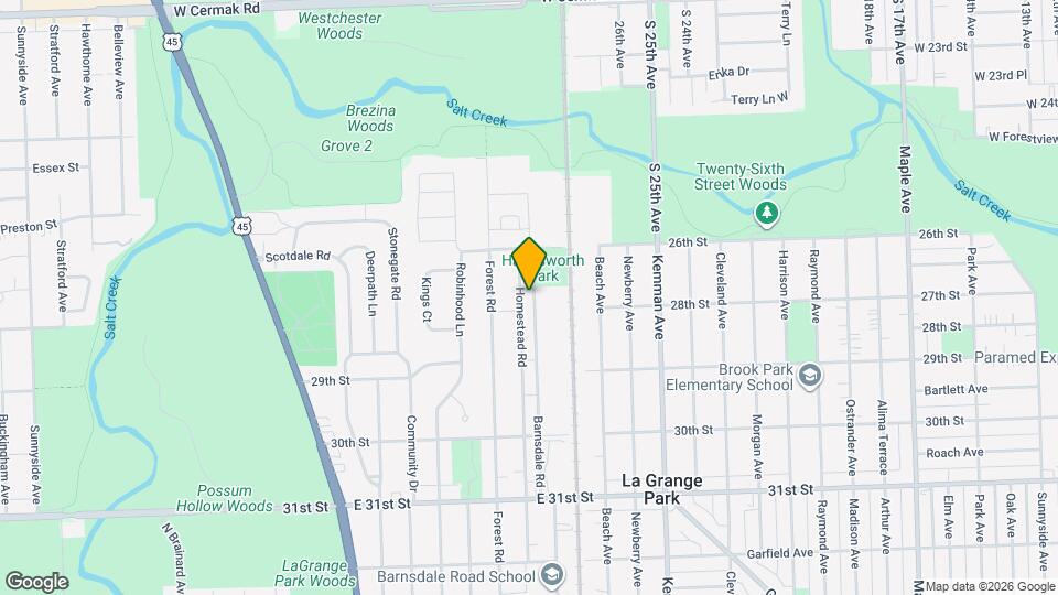 1509 Homestead Rd, Unit 2 Map and Location Details