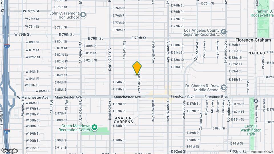 754 E 84th St Map and Location Details