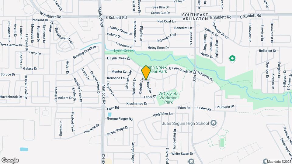 6606 Beryl Dr Map and Location Details