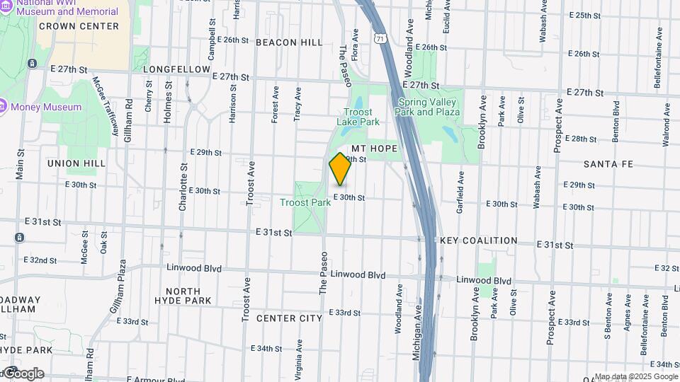 1414-1416 E 30th St Map and Location Details