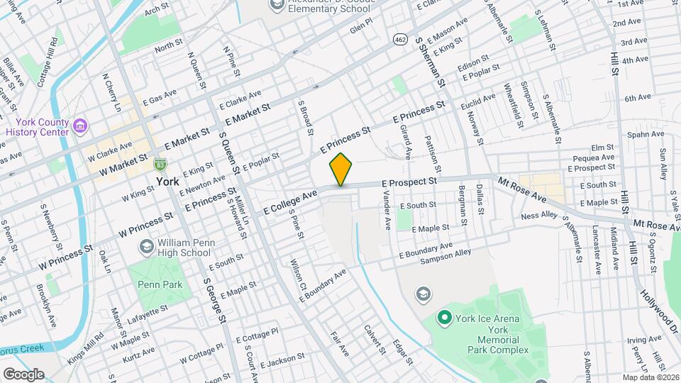 448 E Prospect St Map and Location Details