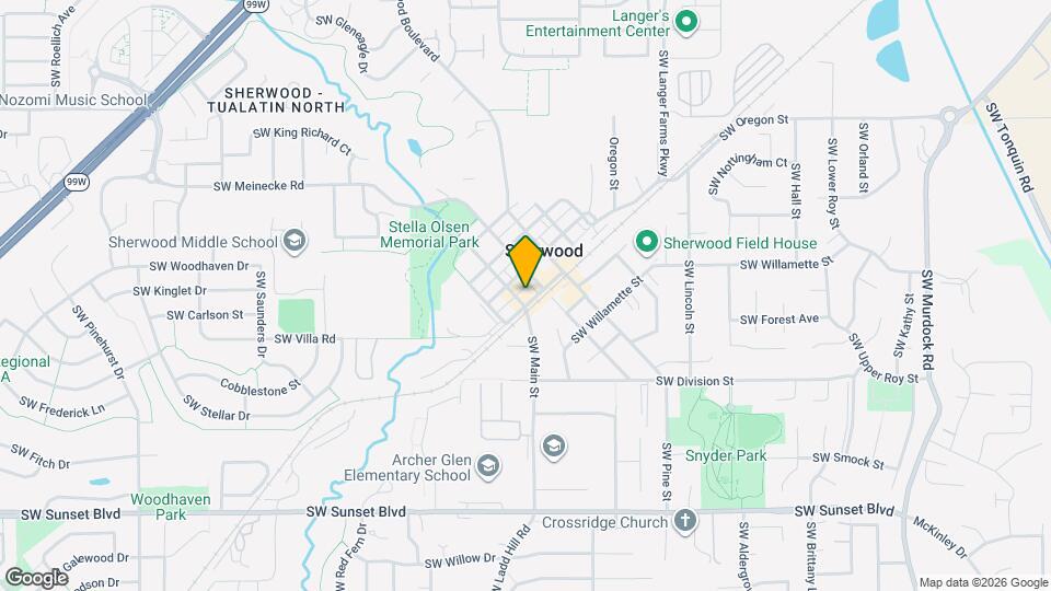 22582 SW Main St Map and Location Details