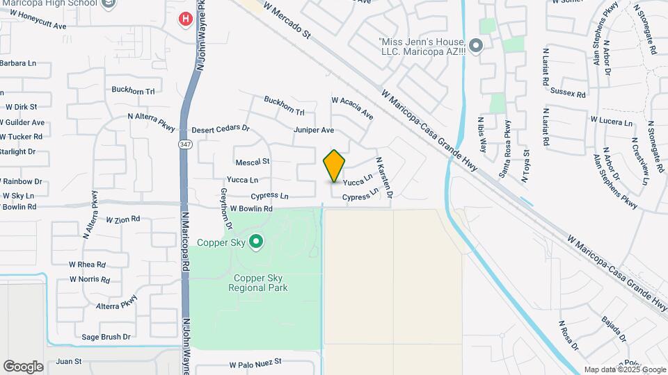 43833 Yucca Ln Map and Location Details