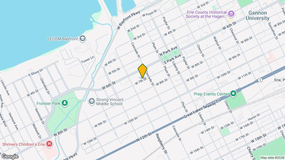 1026 W 7th St Map and Location Details