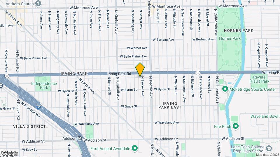 3940 N Sawyer Ave, Unit 1 Map and Location Details