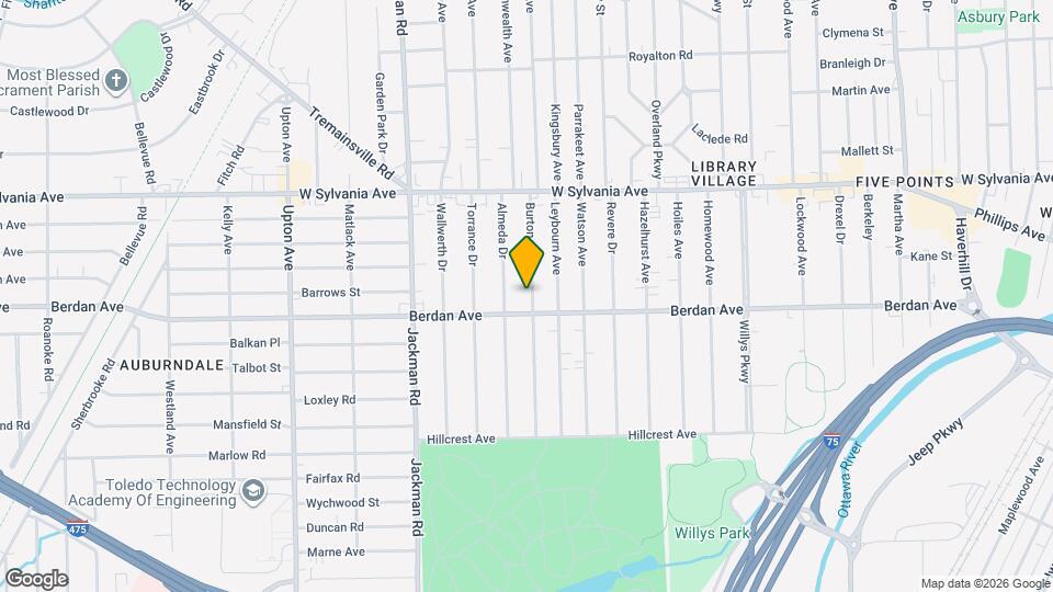 3817 Burton Ave Map and Location Details