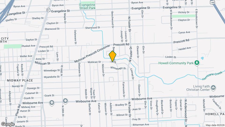 4706 Mohican St Map and Location Details