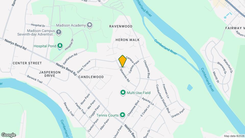 1217 Shawnee Rd Map and Location Details