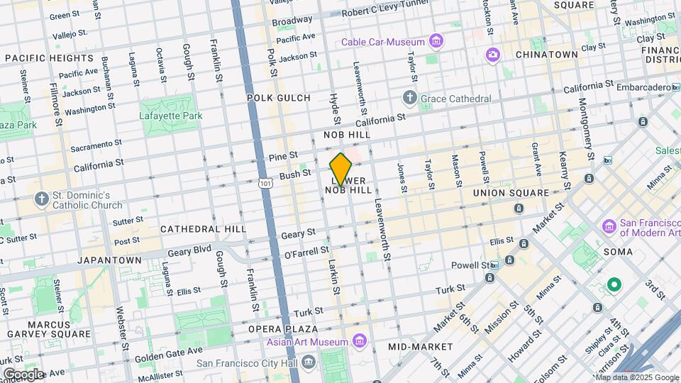 1025 Sutter Mapa y Detalles de la Ubicación