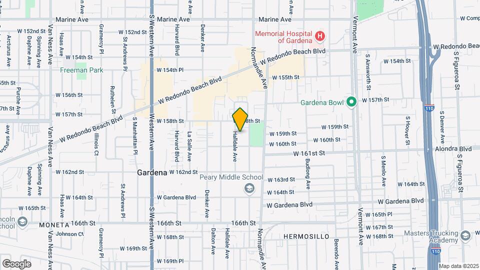 15906 Halldale Ave Map and Location Details