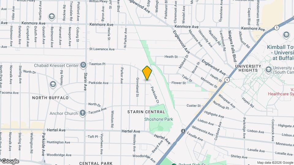 1154 Parkside Ave Mapa y Detalles de la Ubicación