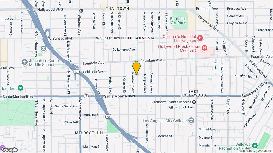 1197 N Normandi Ave Map and Location Details