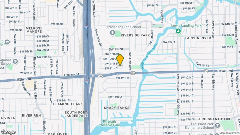 1605 SW 11th Ct Map and Location Details