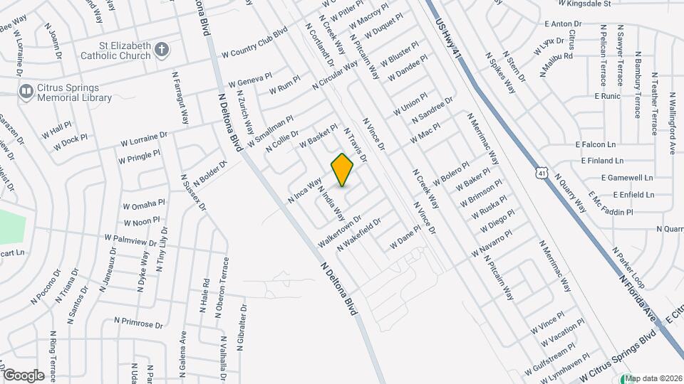 8398 N Jay Dr Map and Location Details