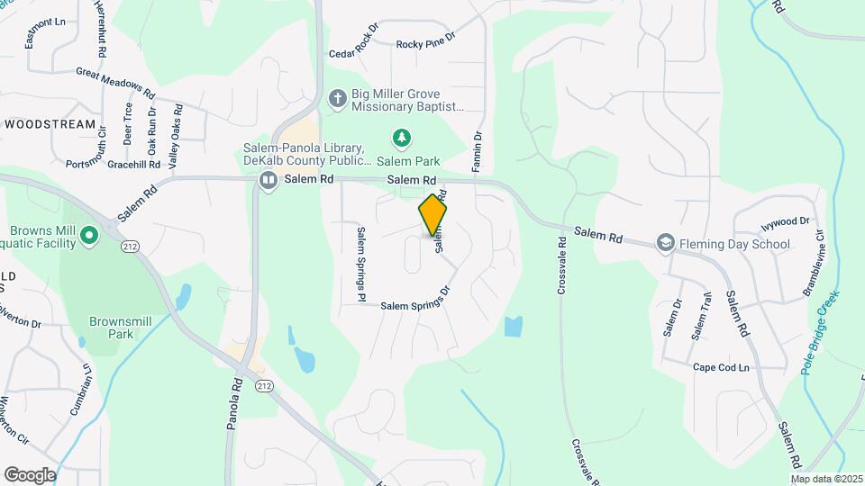 3611 Salem Glen Rd Map and Location Details
