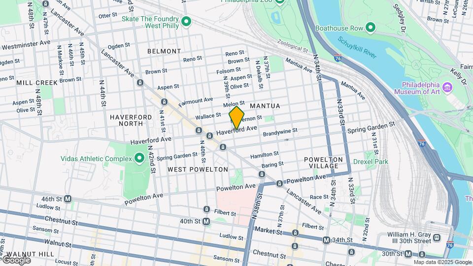 3856-3860 Haverford Ave Mapa y Detalles de la Ubicación