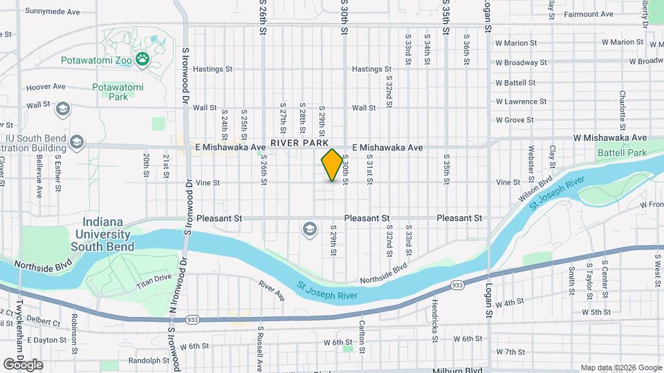 2902 Vine St Map and Location Details