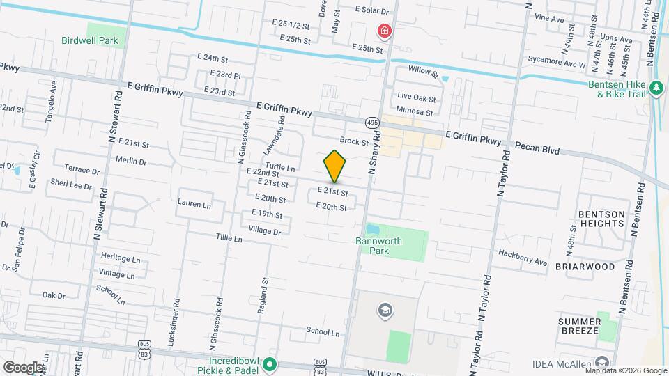 2301 E 21st St Map and Location Details
