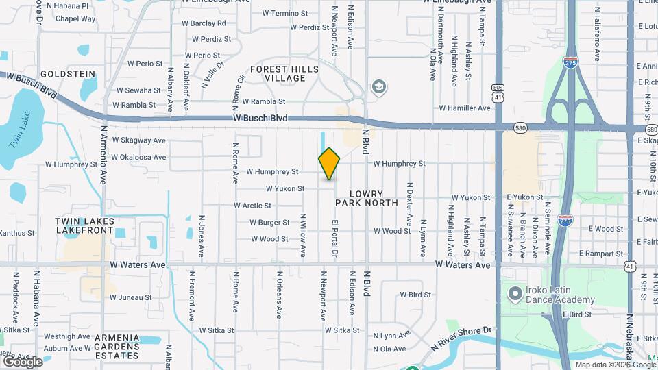 8702 El Portal Dr Map and Location Details