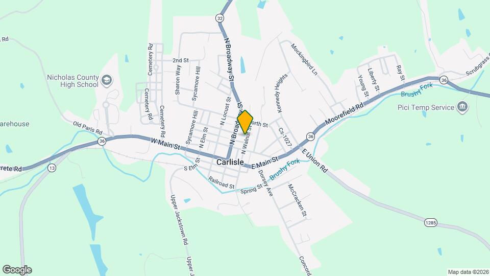 316 N Walnut St Map and Location Details