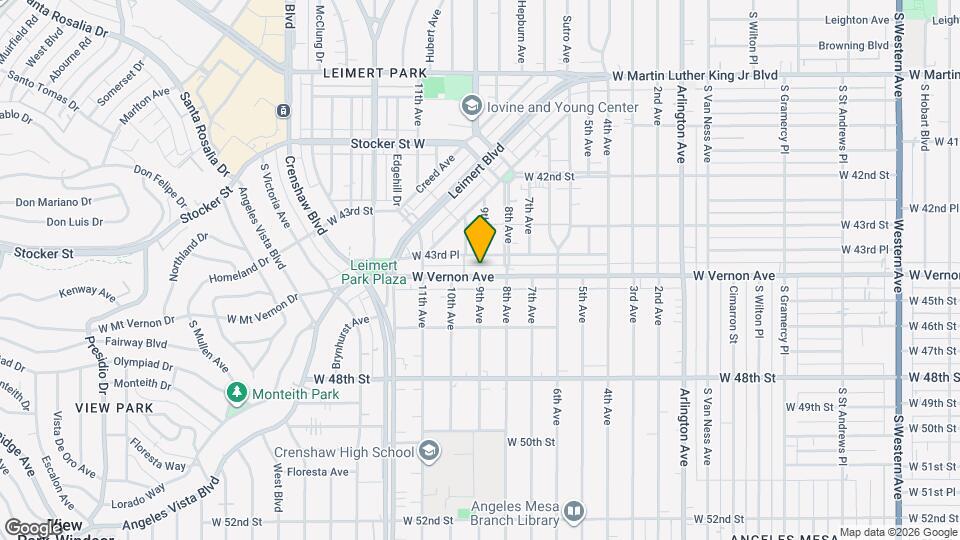 3039 W. Vernon Ave. Mapa y Detalles de la Ubicación