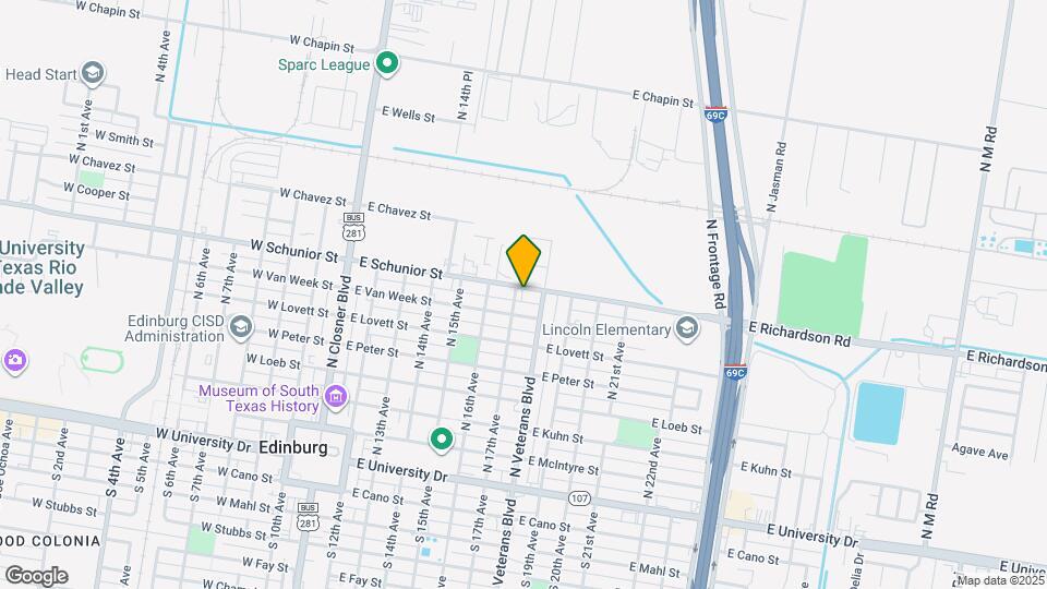 704 E Schunior St Map and Location Details