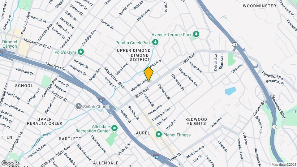 3421 California St Map and Location Details