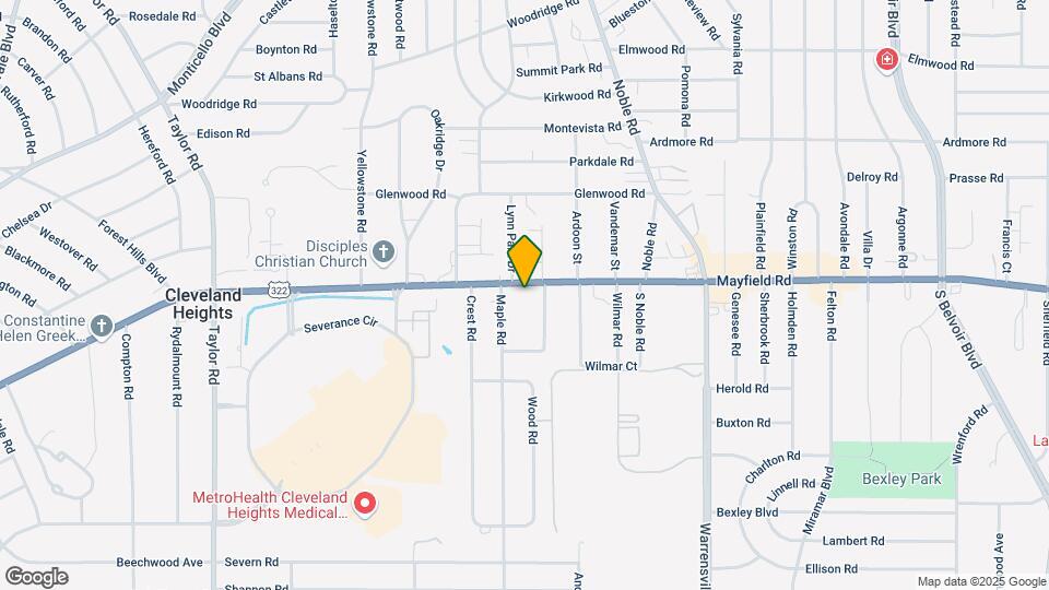 3800 Mayfield Rd Map and Location Details