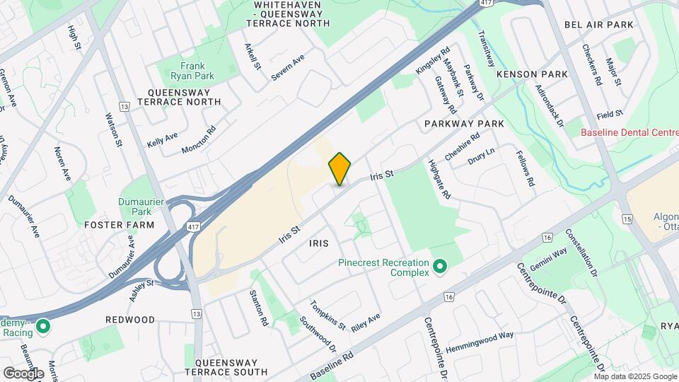 2555 Iris St Map and Location Details