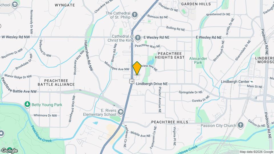 2525 Peachtree Rd NE Map and Location Details