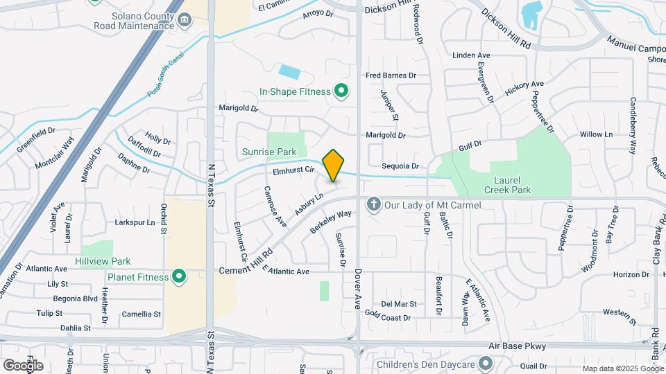 636 Asbury Ln Mapa y Detalles de la Ubicación