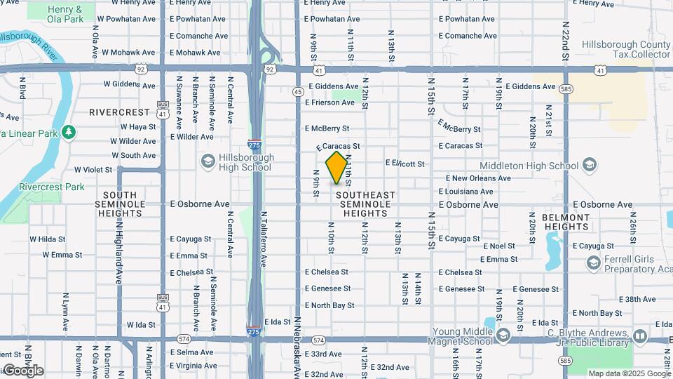 1004 E Louisiana Ave Map and Location Details