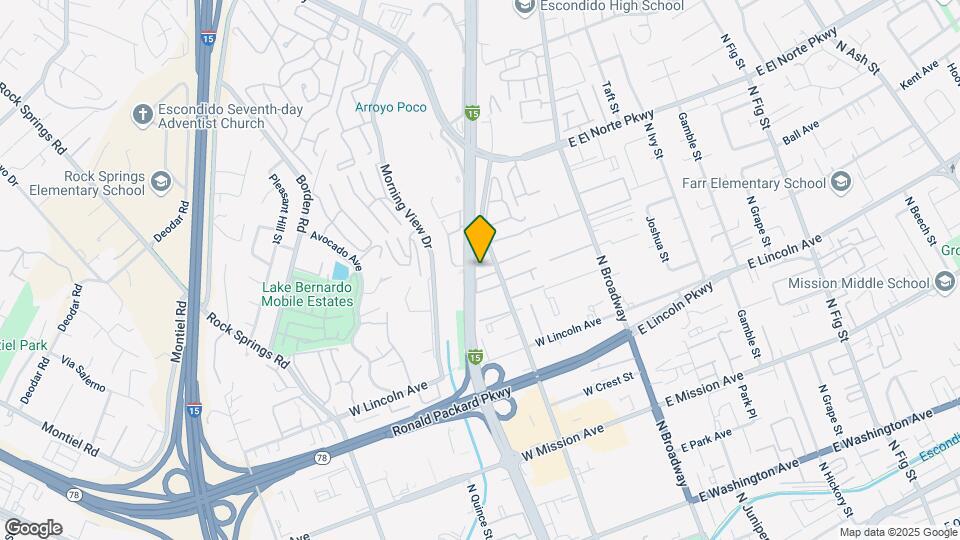 1169 N Escondido Blvd Mapa y Detalles de la Ubicación