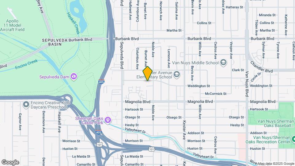 15118 Weddington St Map and Location Details