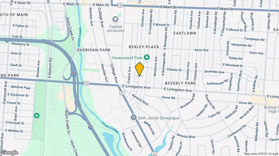 984 Euclaire Ave Map and Location Details