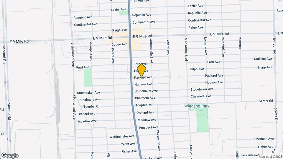 8066 Packard Ave Map and Location Details