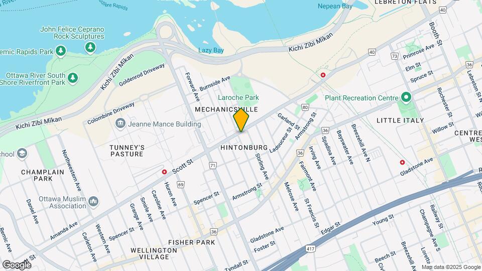 Hintonburg Connection Map and Location Details