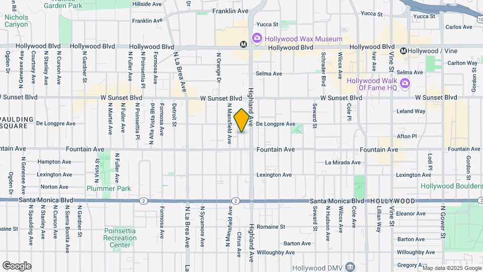 1332 N Citrus Ave Map and Location Details