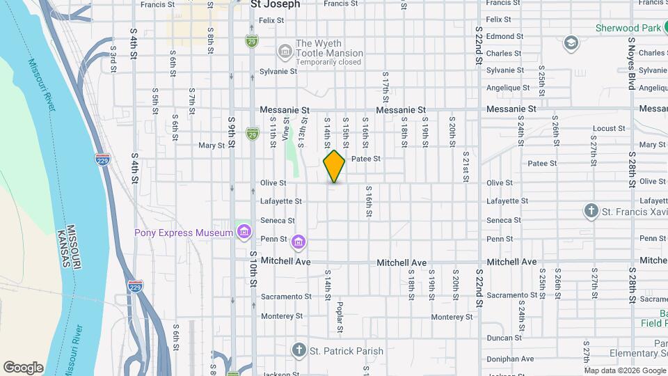 901 S 14th St Map and Location Details