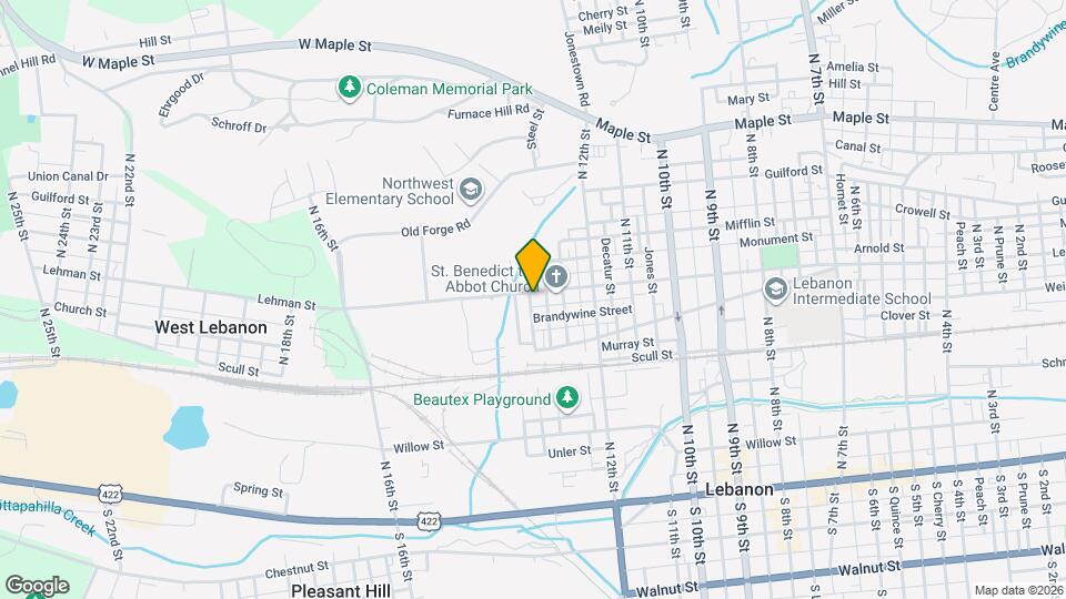 1328 Lehman St Mapa y Detalles de la Ubicación