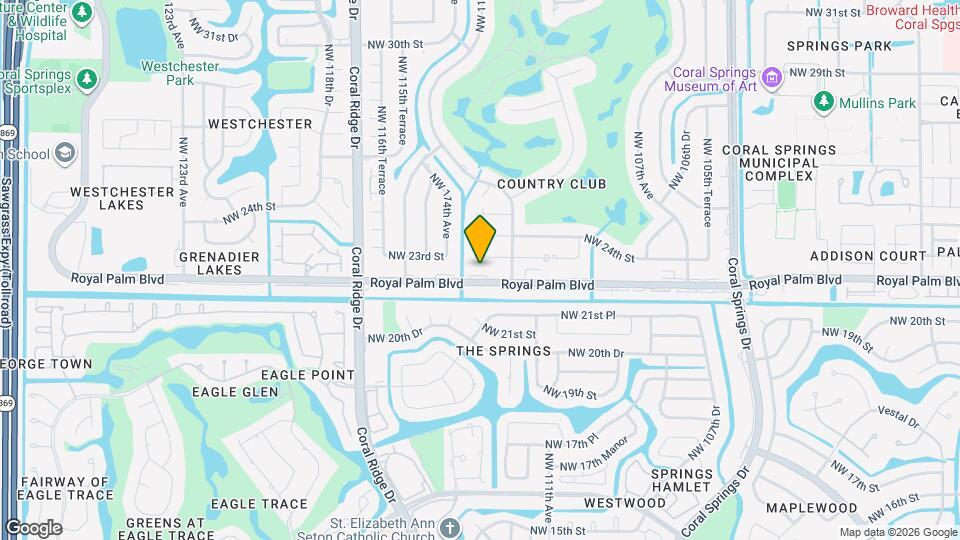 11323 Royal Palm Blvd Map and Location Details