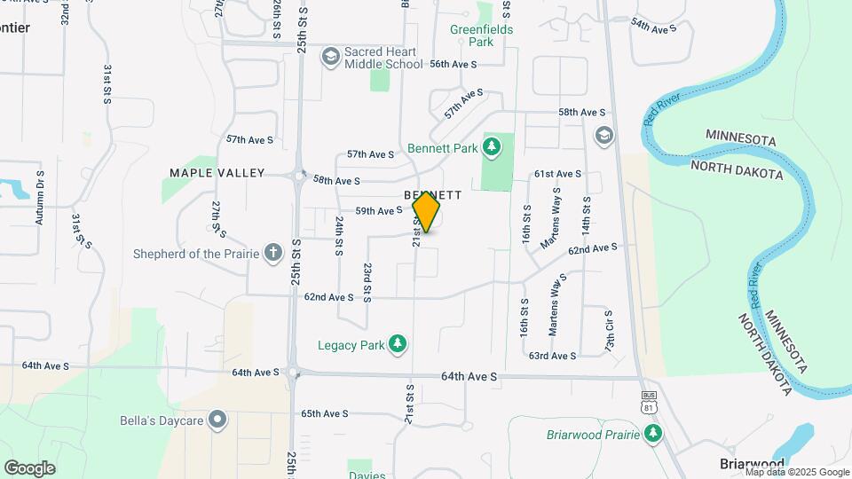 6020 Bennett Ct S Map and Location Details