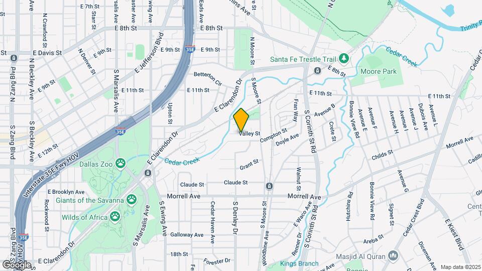1312 Valley St Map and Location Details